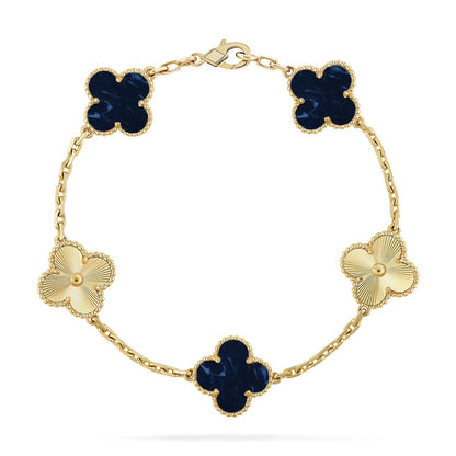 [LumiVibe]CLOVER 5 MOTIF PIETERSITE BRACELET COLLECTION