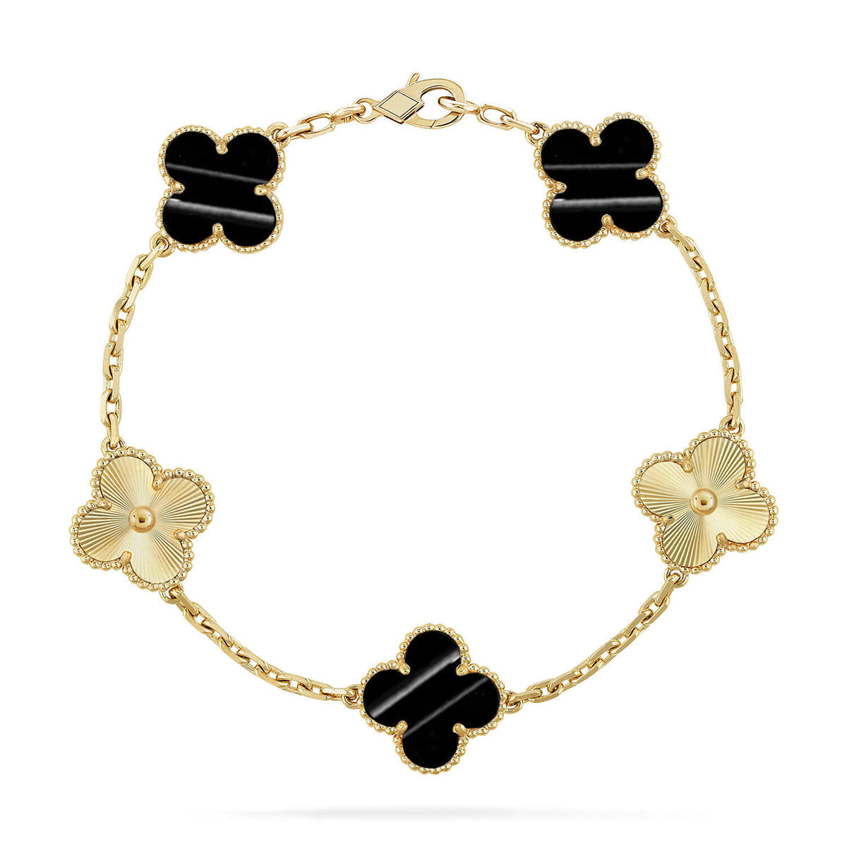 [LumiVibe] CLOVER 5 MOTIF PULSAR STONE BRACELET COLLECTION