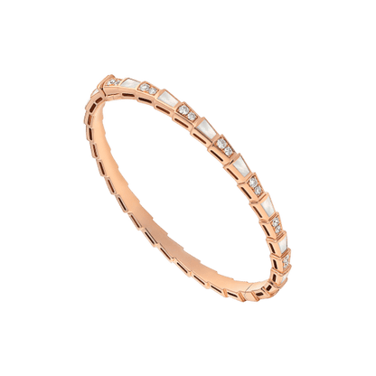 [LumiVibe]SERPENTI BRACELET PINK GOLD MOP DIAMOND