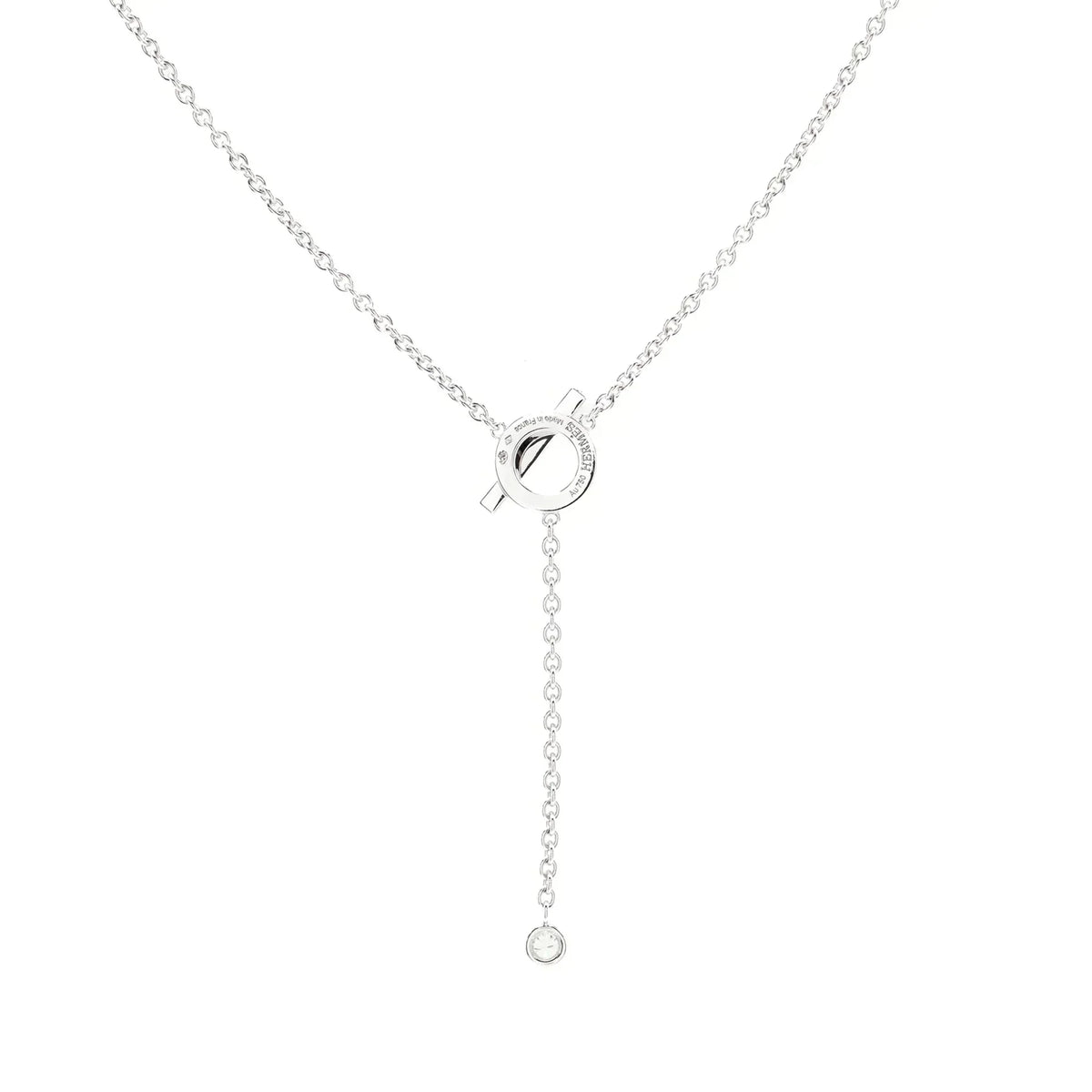 [LumiVibe]FINESSE SILVER DIAMOND NECKLACE