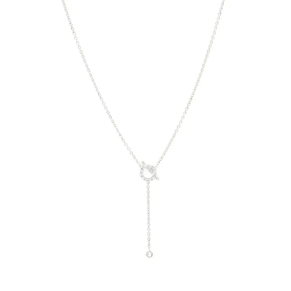 [LumiVibe]FINESSE SILVER DIAMOND NECKLACE