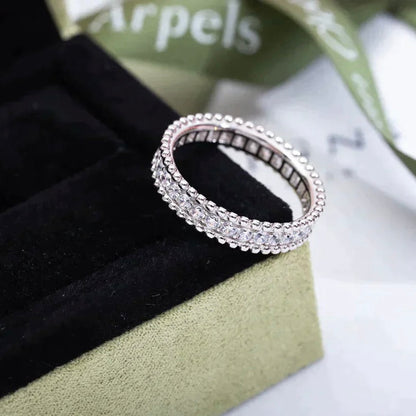 [LumiVibe]PERLEE DIAMOND SILVER RING
