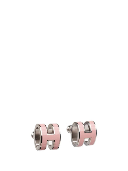 [LumiVibe]MINI POP H SILVER EARRINGS PINK