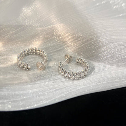 [LumiVibe]CLASH SMALL HOOP EARRINGS