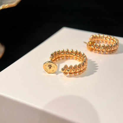 [LumiVibe]CLASH SMALL HOOP EARRINGS