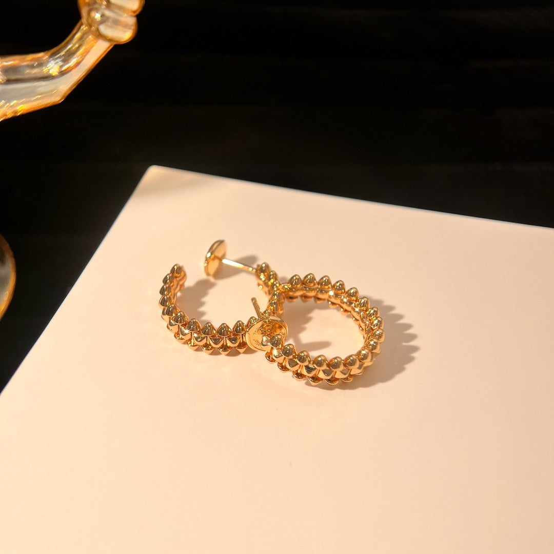 [LumiVibe]CLASH SMALL HOOP EARRINGS