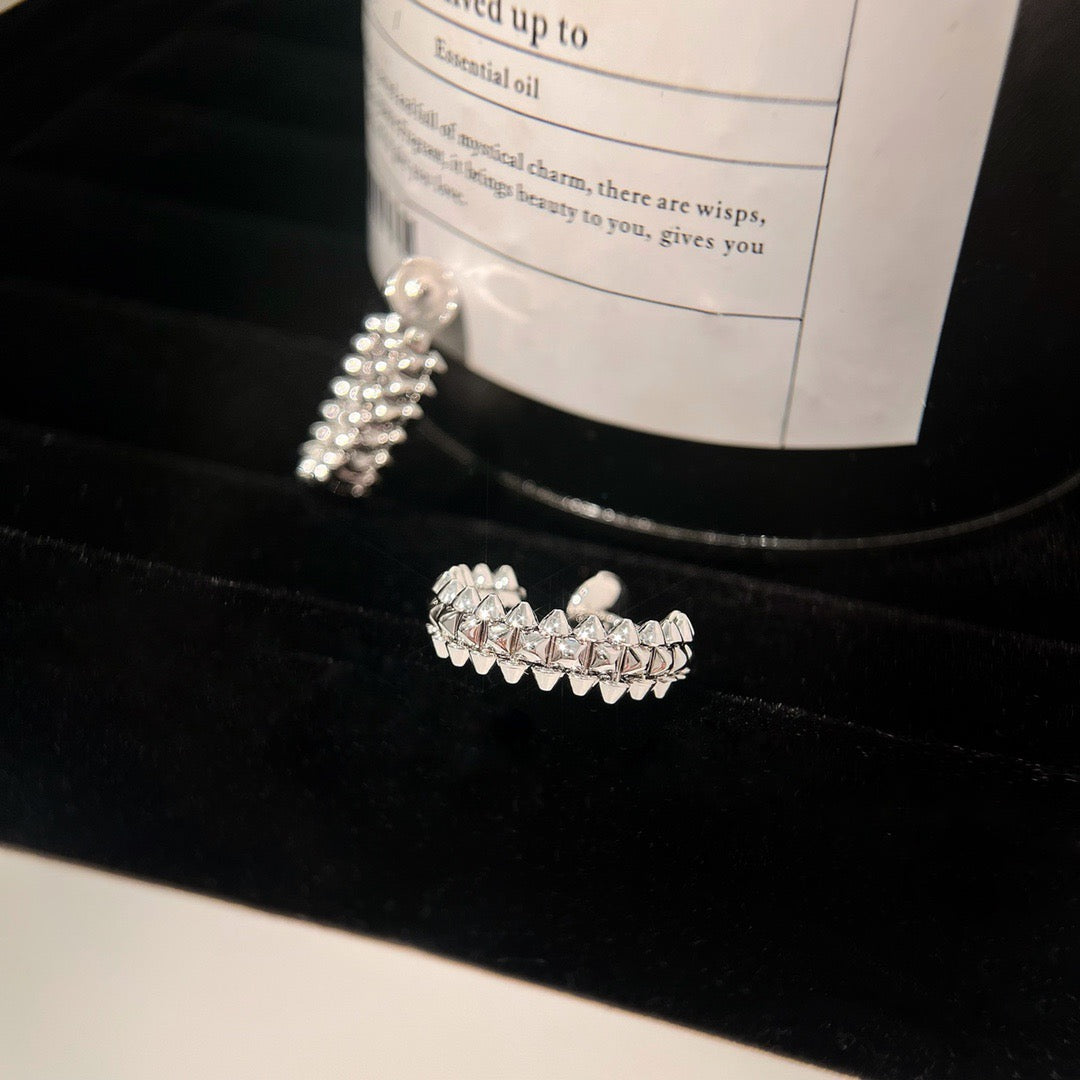 [LumiVibe]CLASH SMALL HOOP EARRINGS