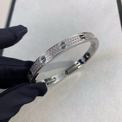 [LumiVibe]LOVE BRACELET 6.1MM DIAMOND-PAVED CERAMIC