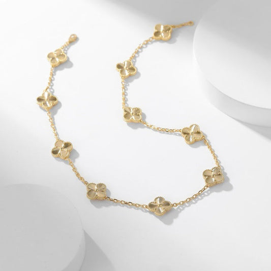 [LumiVibe]CLOVER 10 MOTIFS LASER NECKLACE