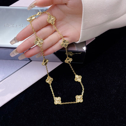 [LumiVibe]CLOVER 10 MOTIFS LASER NECKLACE