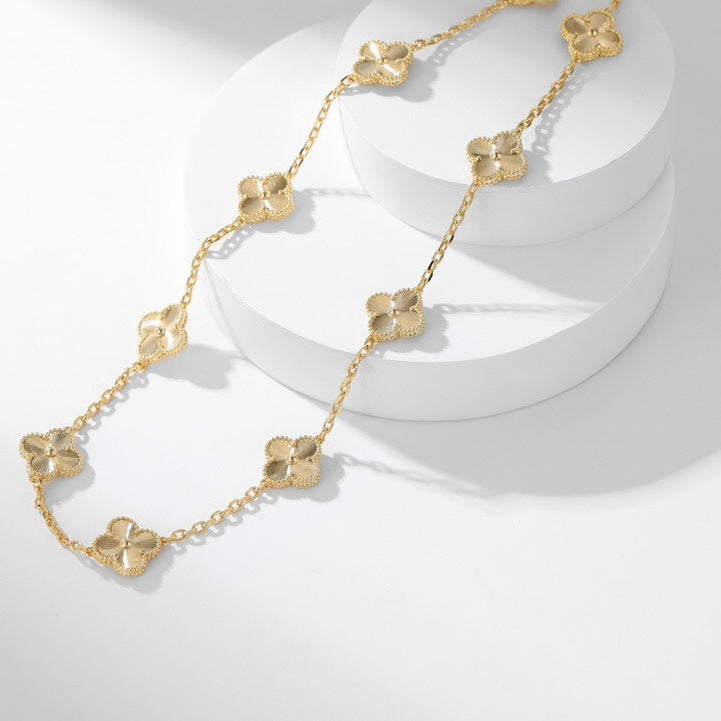 [LumiVibe]CLOVER 10 MOTIFS LASER NECKLACE