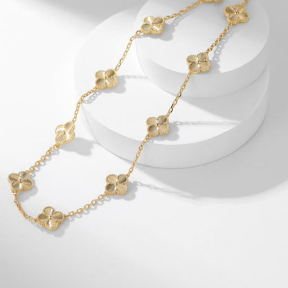 [LumiVibe]CLOVER 10 MOTIFS LASER NECKLACE