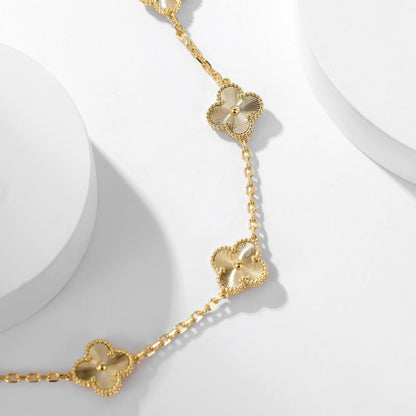 [LumiVibe]CLOVER 10 MOTIFS LASER NECKLACE
