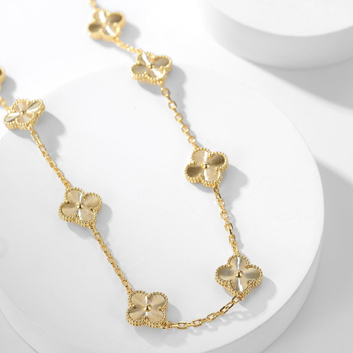 [LumiVibe]CLOVER 10 MOTIFS LASER NECKLACE