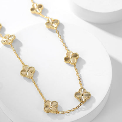 [LumiVibe]CLOVER 10 MOTIFS LASER NECKLACE