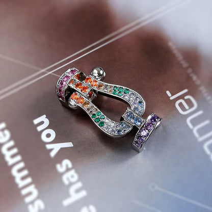 [LumiVibe]FORCE LARGE HORSESHOE CLASP  METAL BRACELET