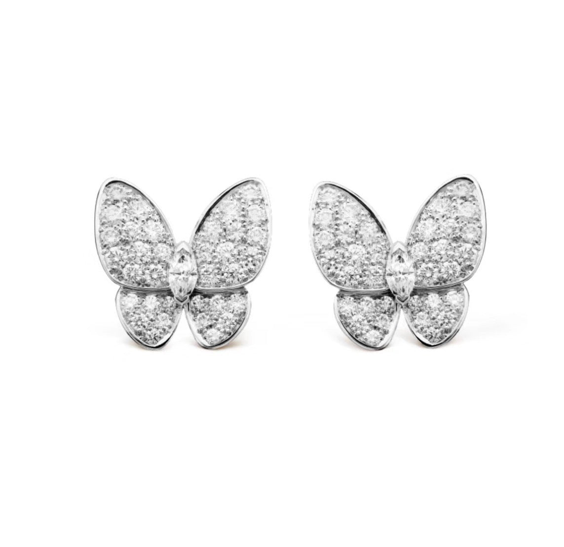 [LumiVibe]BUTTERFLY ALL DIAMOND EARRINGS