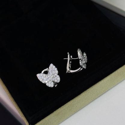 [LumiVibe]BUTTERFLY ALL DIAMOND EARRINGS