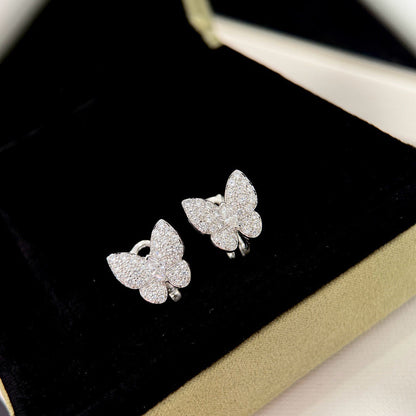 [LumiVibe]BUTTERFLY ALL DIAMOND EARRINGS