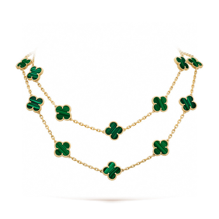 [LumiVibe]CLOVER 20 MOTIFS MALACHITE GOLD