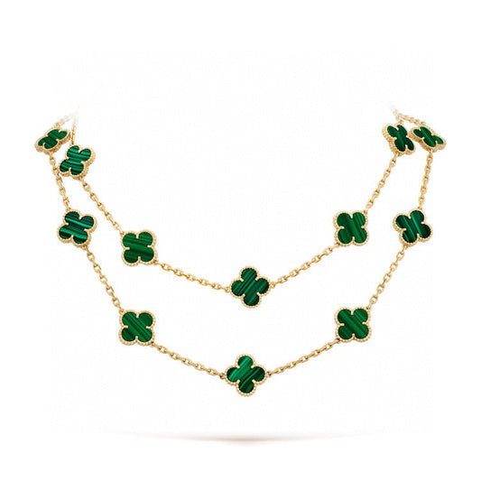 [LumiVibe]CLOVER 20 MOTIFS MALACHITE GOLD