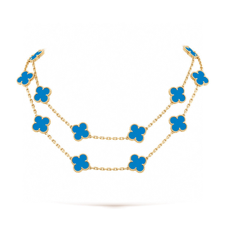 [LumiVibe]CLOVER 20 MOTIFS TURQUOISE GOLD