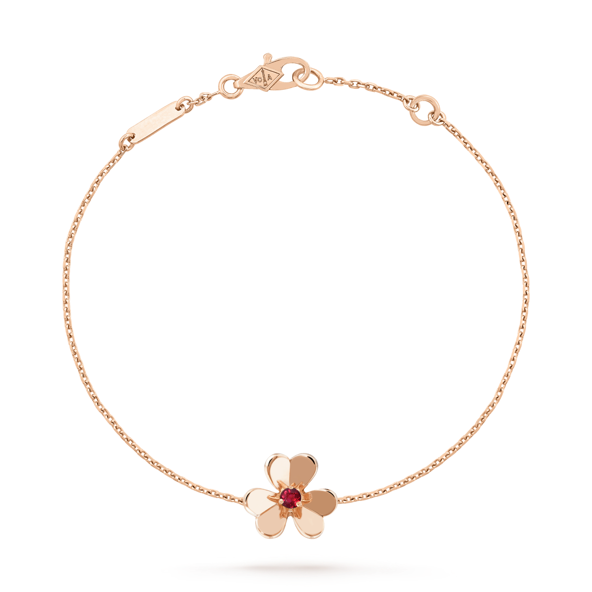 [LumiVibe]FRIVOLE GOLD FLOWER PINK MALACHITE BRACELET