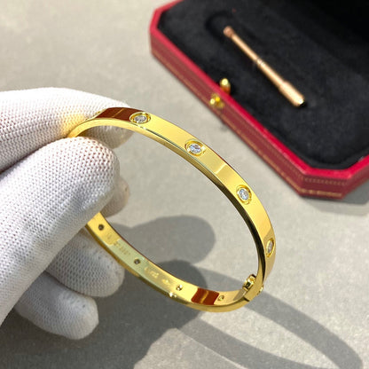 [LumiVibe]LOVE BRACELET 6.1MM 10 DIAMONDS