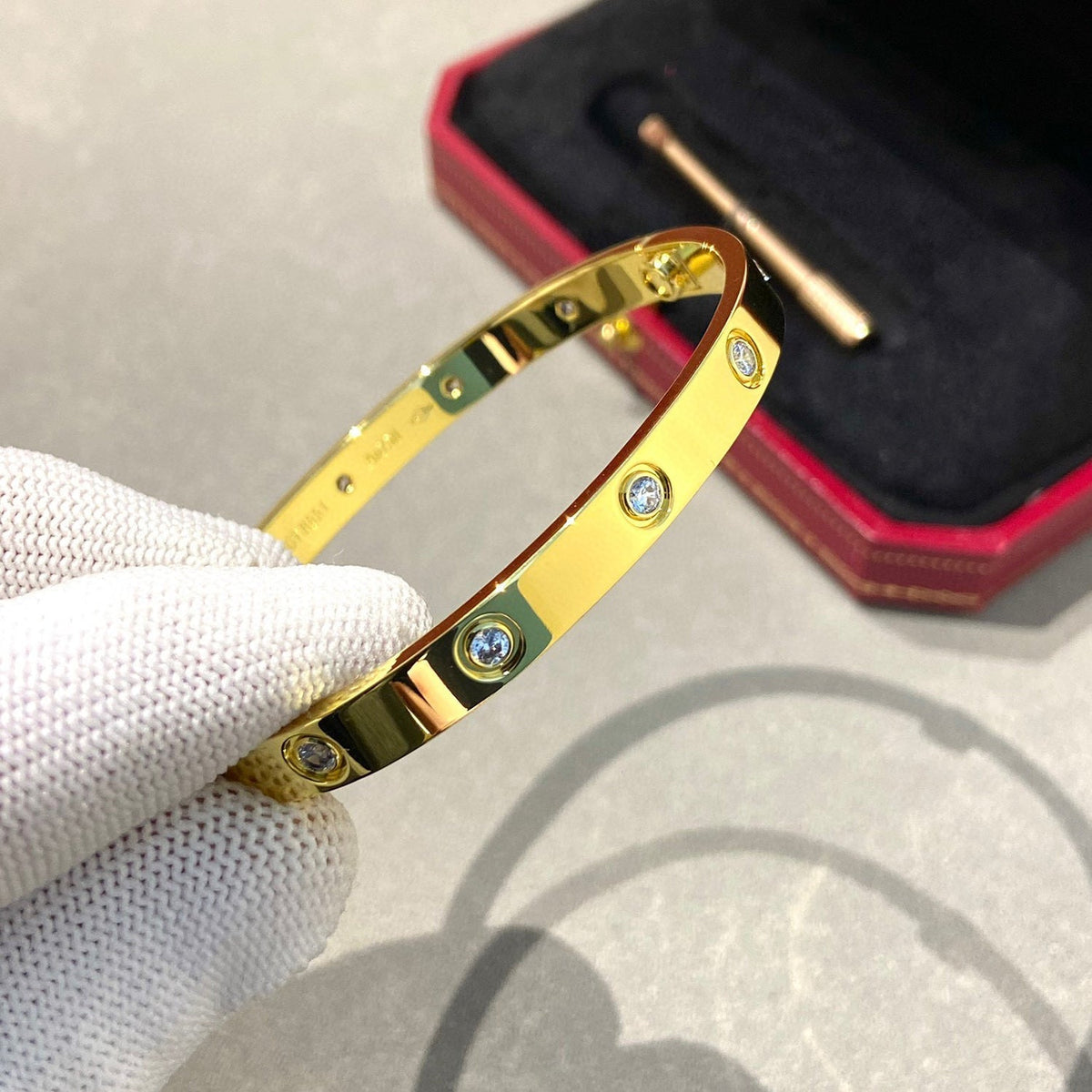 [LumiVibe]LOVE BRACELET 6.1MM 10 DIAMONDS