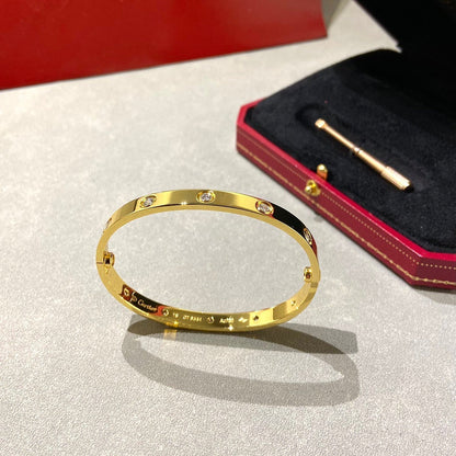 [LumiVibe]LOVE BRACELET 6.1MM 10 DIAMONDS