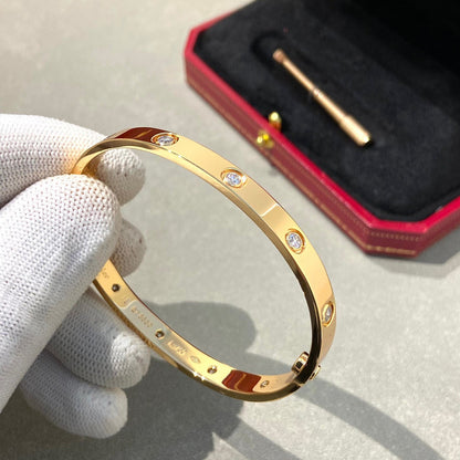 [LumiVibe]LOVE BRACELET 6.1MM 10 DIAMONDS