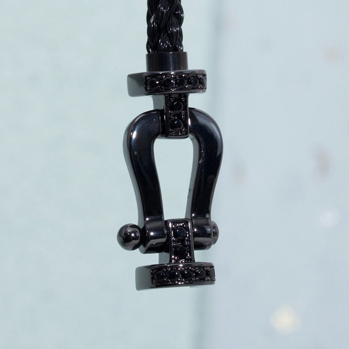 [LumiVibe]FORCE LARGE SERIES HORSESHOE BLACK SAMURAI BRACELET