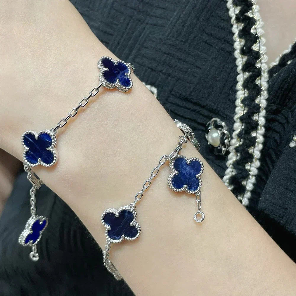 [LumiVibe]CLOVER 5 MOTIF PIETERSITE BRACELET COLLECTION