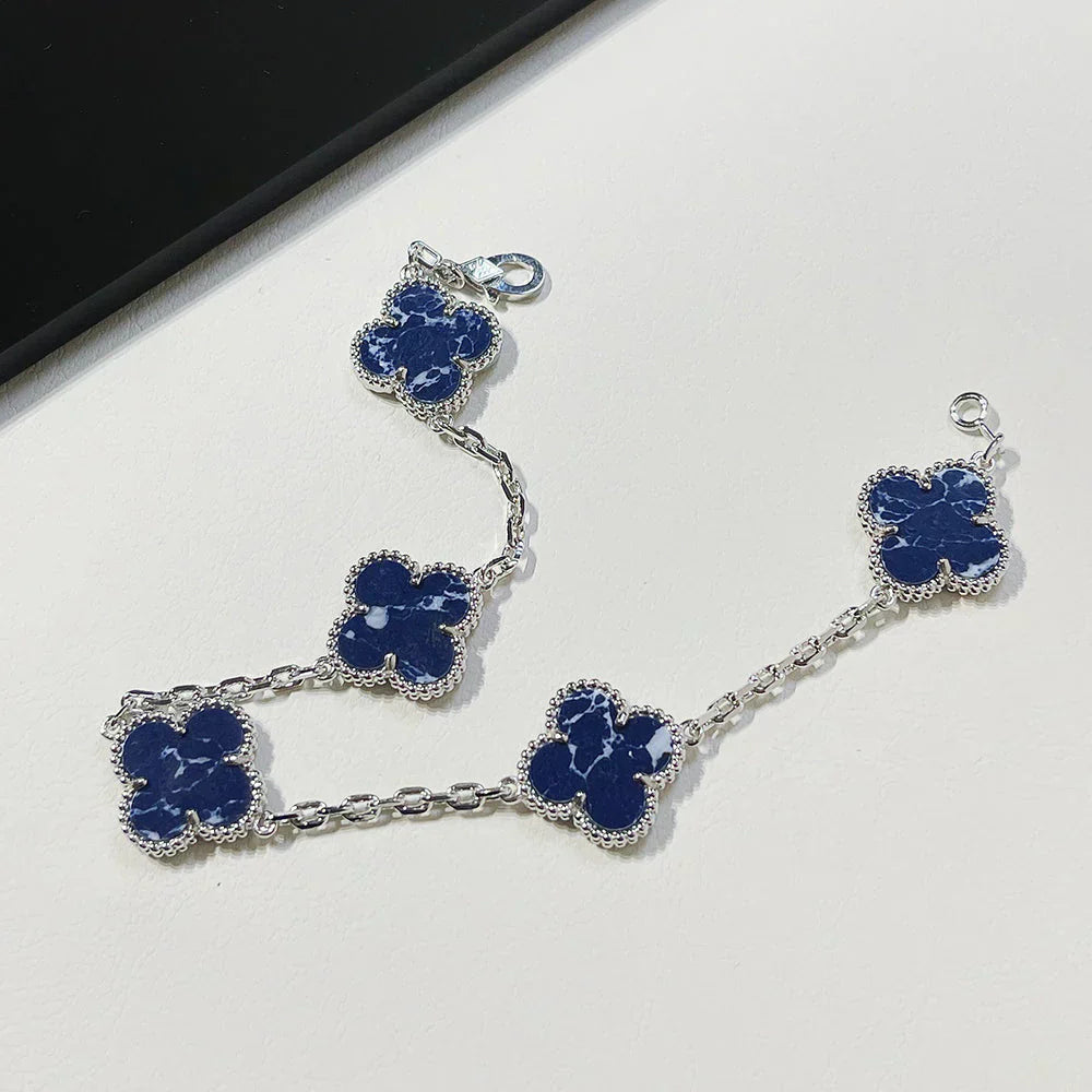 [LumiVibe]CLOVER 5 MOTIF PIETERSITE BRACELET COLLECTION