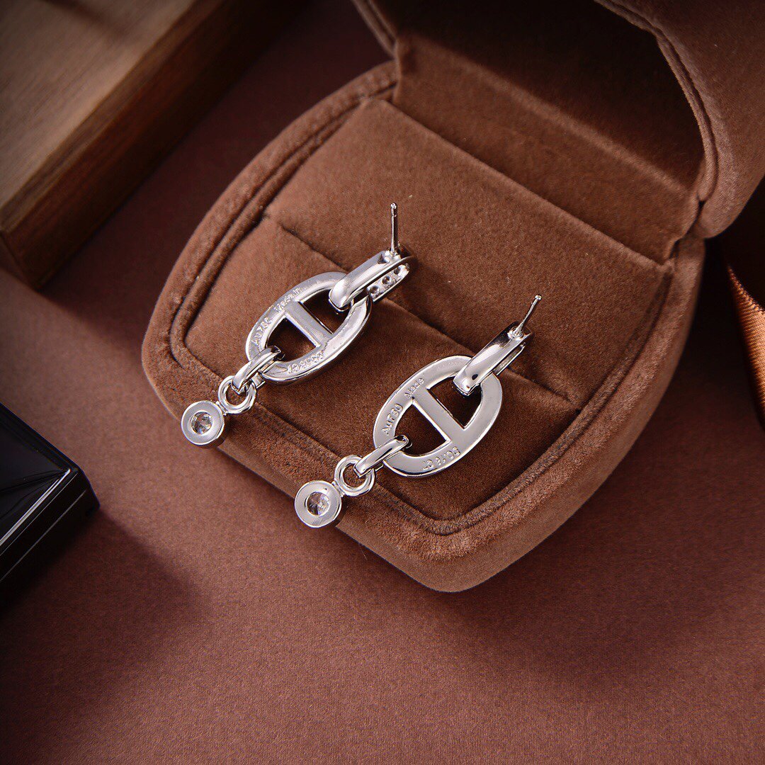 [LumiVibe]HM CHAINE DIAMOND EARRINGS