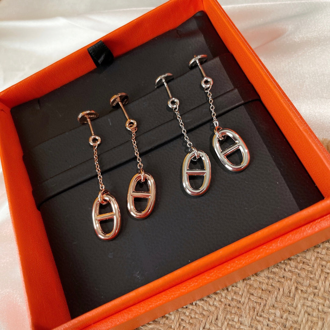 [LumiVibe]CHAINE TASSEL EARRINGS