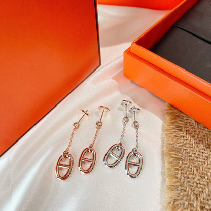 [LumiVibe]CHAINE TASSEL EARRINGS