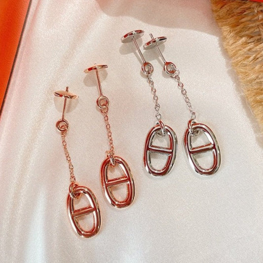 [LumiVibe]CHAINE TASSEL EARRINGS