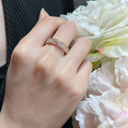 [LumiVibe]KELLY PINK GOLD DIAMOND RING