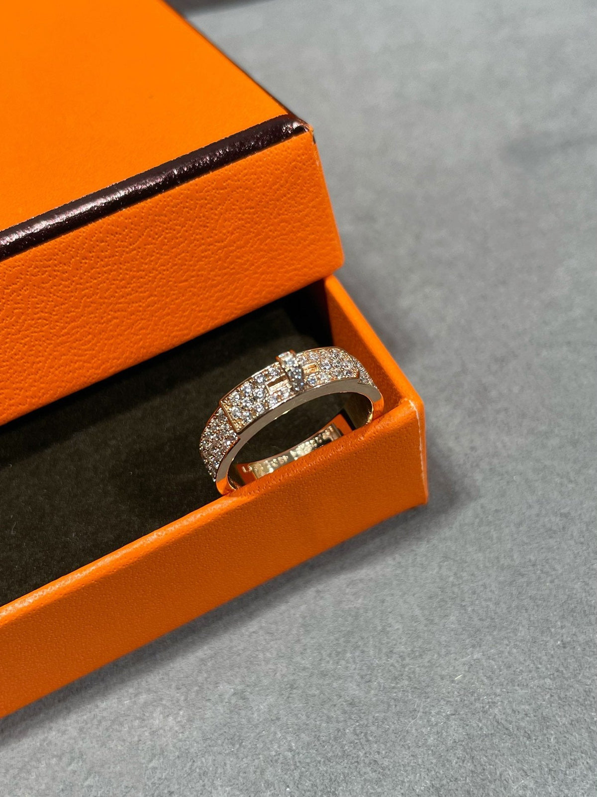 [LumiVibe]KELLY PINK GOLD DIAMOND RING