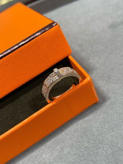 [LumiVibe]KELLY PINK GOLD DIAMOND RING