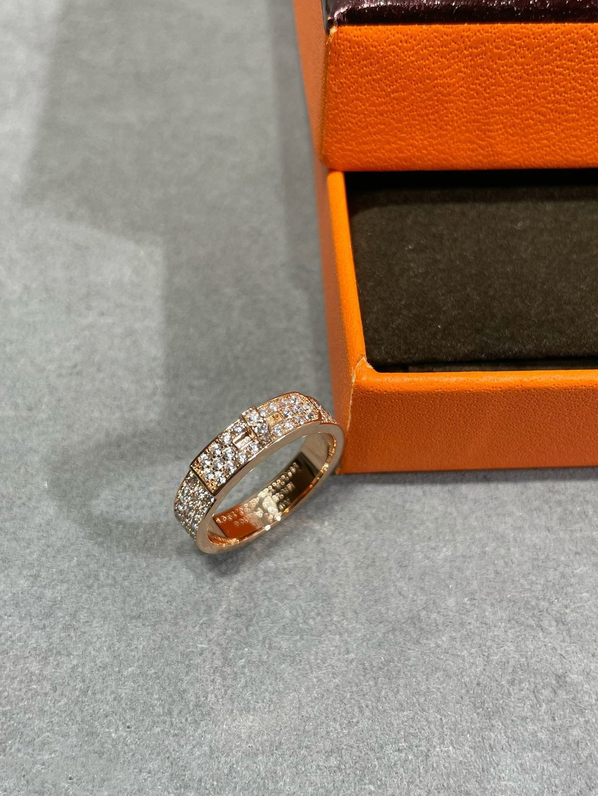 [LumiVibe]KELLY PINK GOLD DIAMOND RING