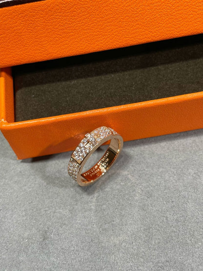 [LumiVibe]KELLY PINK GOLD DIAMOND RING
