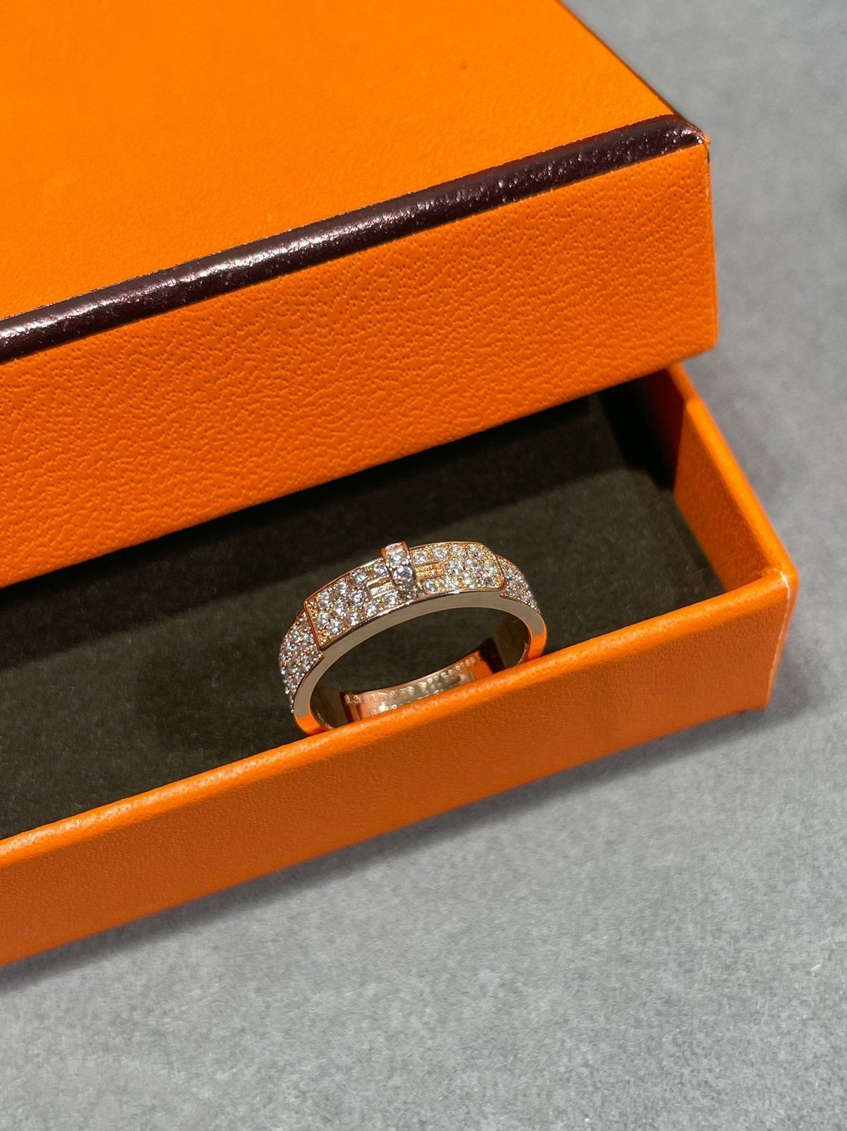 [LumiVibe]KELLY PINK GOLD DIAMOND RING
