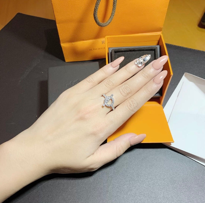 [LumiVibe]ECHAPPEE RING SILVER DIAMOND