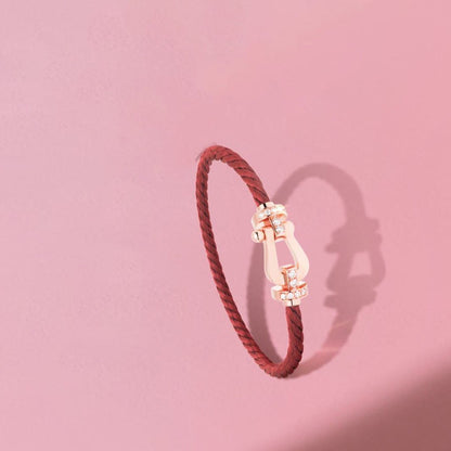 [LumiVibe]FORCE 10 HALF DIAMOND PINK GOLD RED CORDERI LARGE AND MEDIUM MODEL
