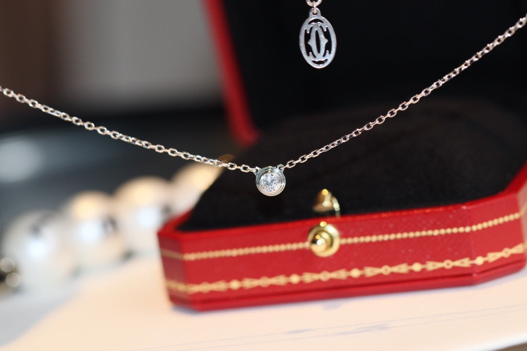 [LumiVibe]DAMOUR DIAMOND NECKLACE
