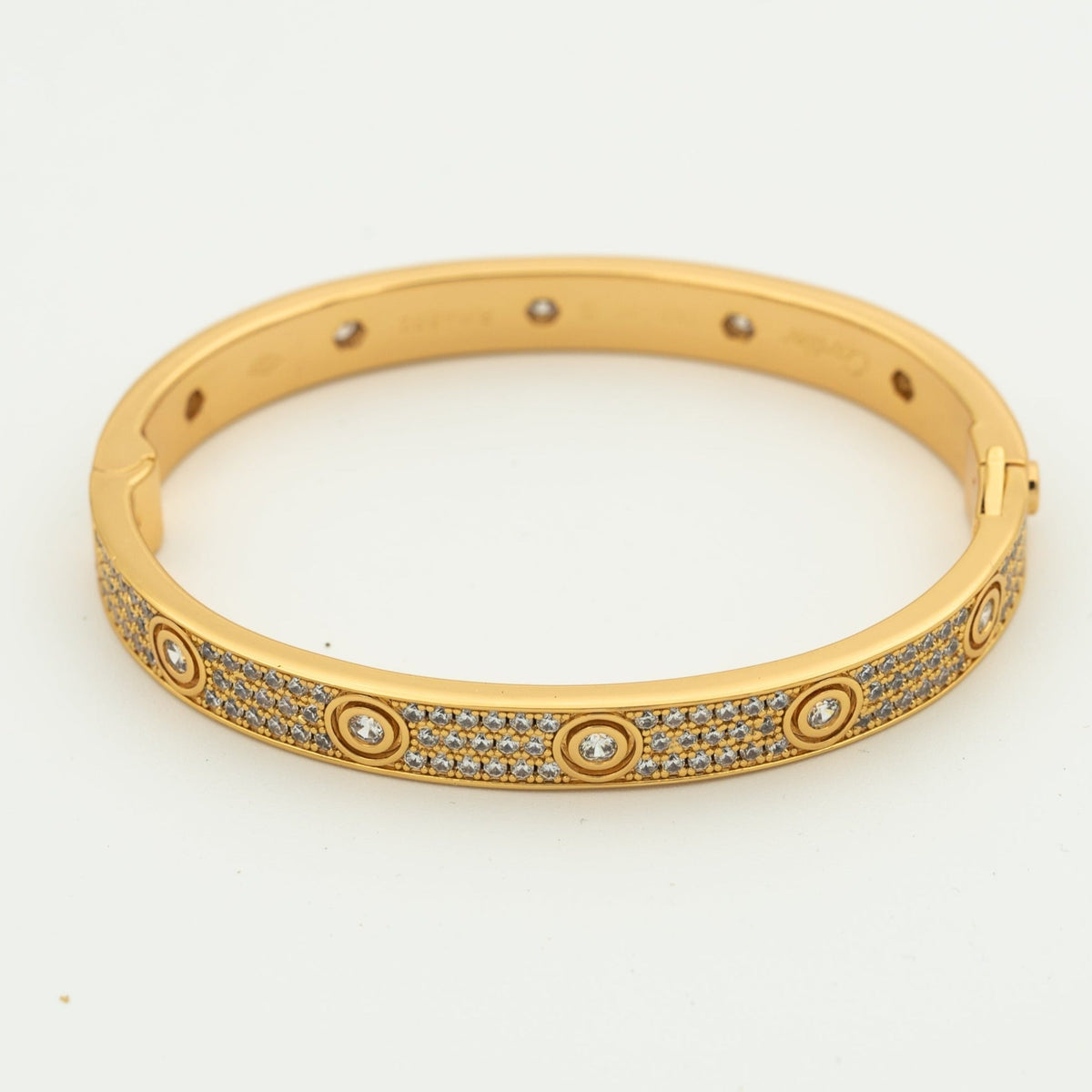 [LumiVibe]LOVE BRACELET 6.1MM DIAMOND-PAVED 10 BIG DIAMONDS