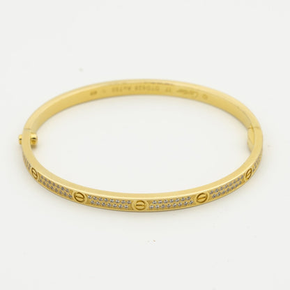 [LumiVibe]LOVE BRACELET 3.65MM DIAMOND-PAVED