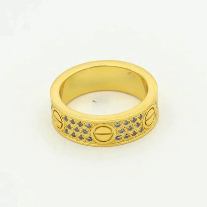 [LumiVibe]LOVE RING 5.5MM DIAMONDS PAVED